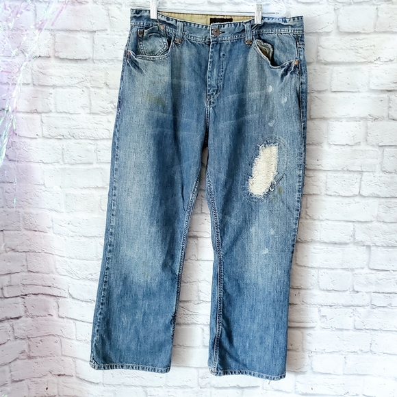 Jeans Distressed Denim | No Boundaries | Mens 38x30 - Picture 15 of 15